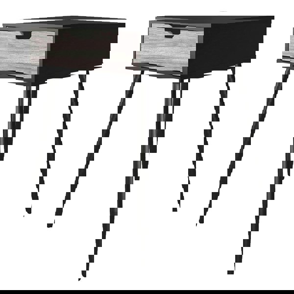 Dorel Home Copley End Table with 1 Drawer in Black Oak