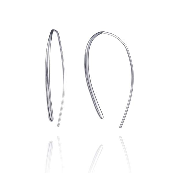 925 Sterling Silver Pull Through Dangle Earrings for Women - namana.london