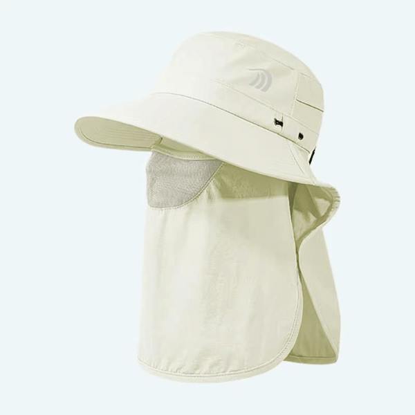 Anniou UPF 50+ Fishing Hat with Face Protection - khaki - 58-60cm