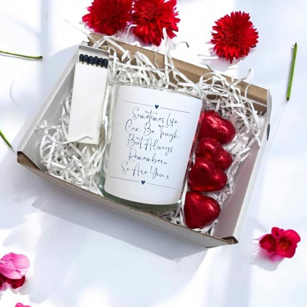 Personalised Sometimes Life Can Be Tough Candle Gift Set | Friend, Family