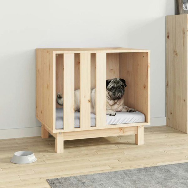 Berkfield Dog House 60x45x57 cm Solid Wood Pine