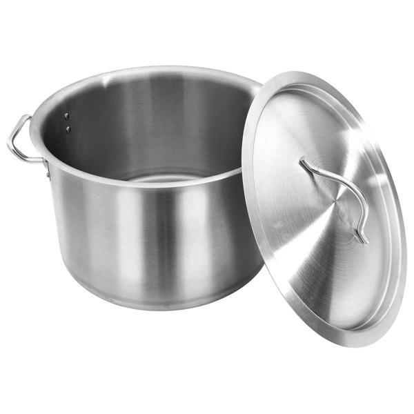 Berkfield Stock Pot 32 L 40x26 cm Stainless Steel