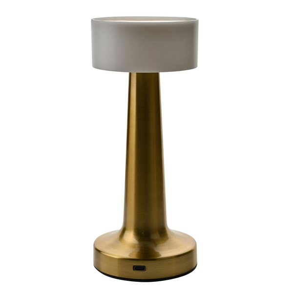 Hestia Bronze USB LED Touch Table Lamp