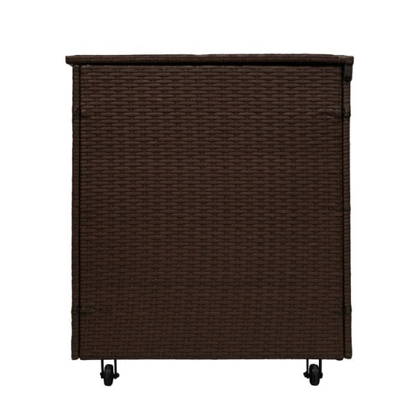 Jardi Rattan Corner Set & Cushion Storage Box - Brown