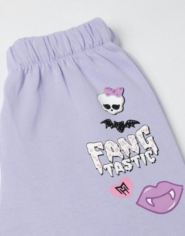 Monster High Girls Purple Fangtastic Sweatshirt and Joggers Set