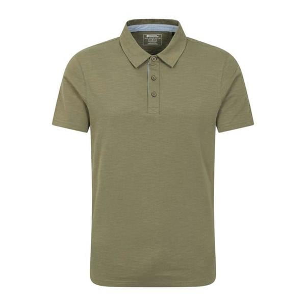 Mountain Warehouse Mens Hasst II Organic Polo Shirt - Green - 