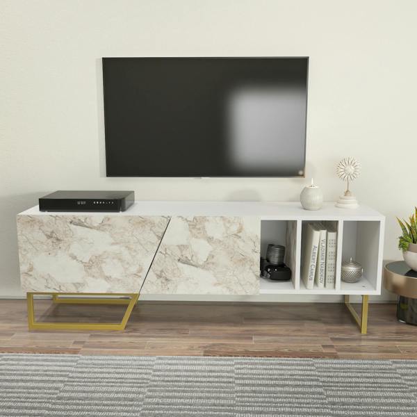 Decorotika Linossa Modern Tv Stand TV Cabinet for TV's up to 60"
