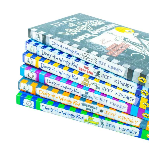 Diary of a Wimpy Kid Books 12–17 Collection 6 Books Set by Jeff Kinney – Funny Diary Collection for Kids