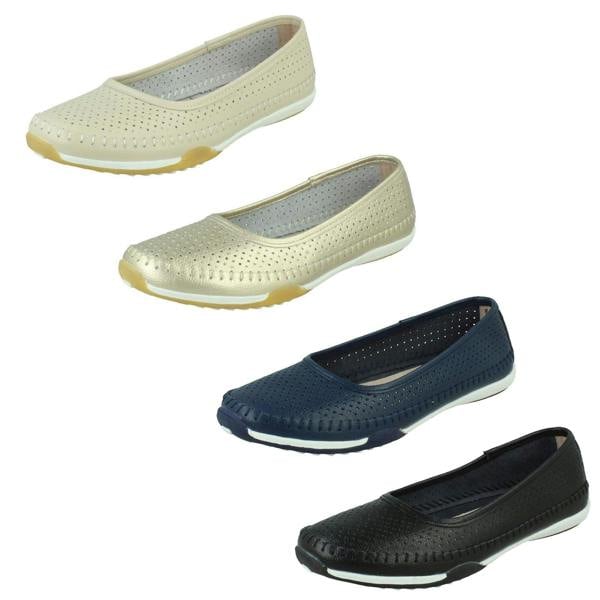 Down to Earth Ladies Down To Earth Ballerina Casual Shoes F80573