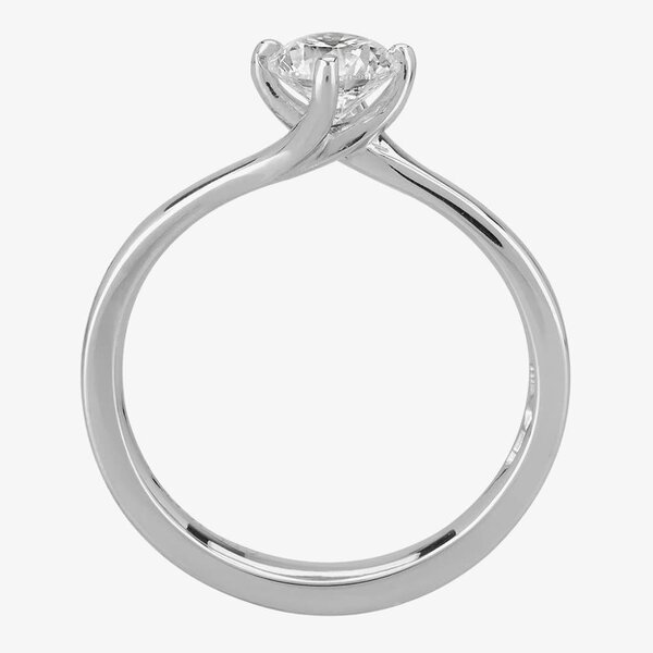 1888 Collection Signature Collection Platinum GIA Certificated Brilliant Cut 0.70ct Diamond Twist Solitaire Ring RI-137