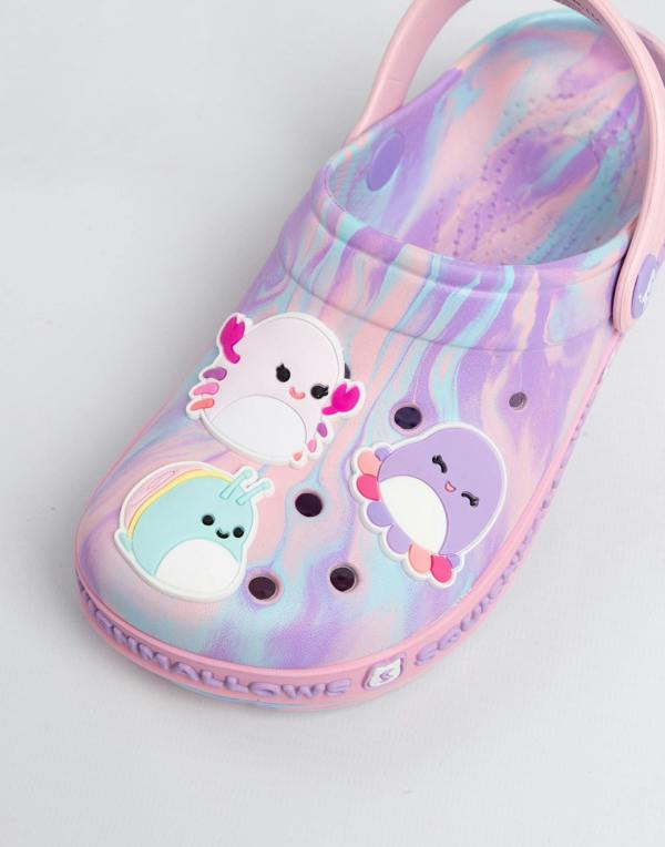 Vanilla Underground Squishmallows Girls Pink Multi Character Clogs