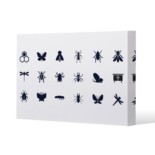 Benjamin Tate Design Insect icons (Canvas Print)