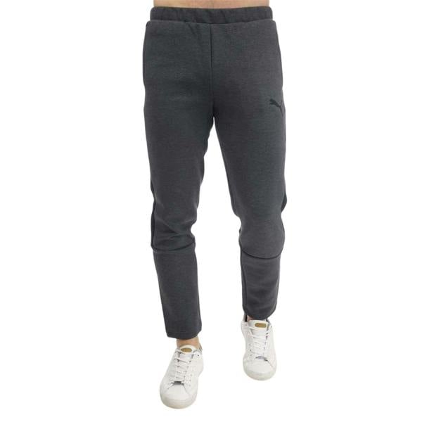 Puma Mens Evostripe Core Cotton Blend Tracksuit Bottoms - Grey Heather - 
