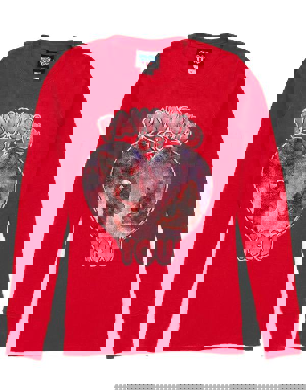 Junk Food Clothing Womens Red Long Sleeved T-Shirt