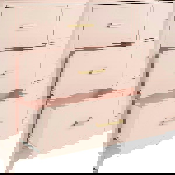 Dorel Home Camila Writing Desk in White / Golden