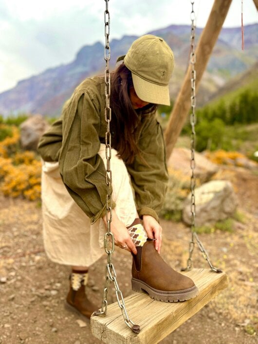 AMMONITE Women's Water-Resistant Chelsea Boots | Charmouth Brown
