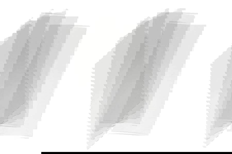 Durable Plastic Cut Flush PREMIUM Document Wallet Folder | 10 Pack | A3 Clear