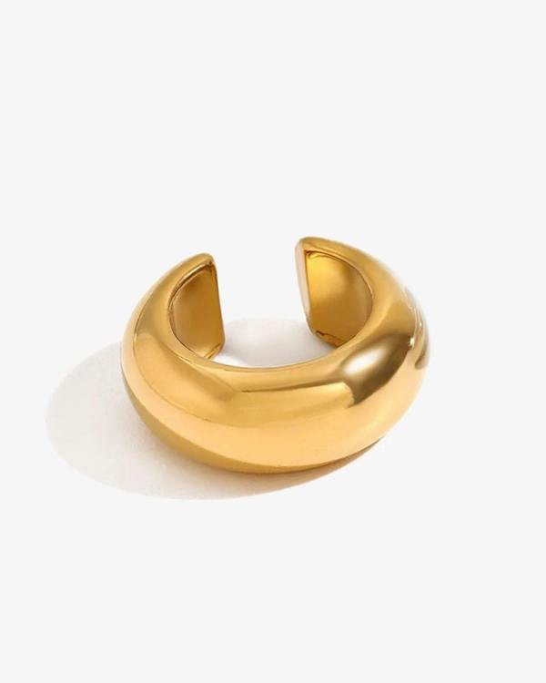 Elk & Bloom 14k Gold Huggie Hoop Ear Cuff