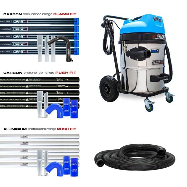 Equip2clean GRADE A Cyclone Lite® KV60 Gutter Vacuum 3600W - Side Entry