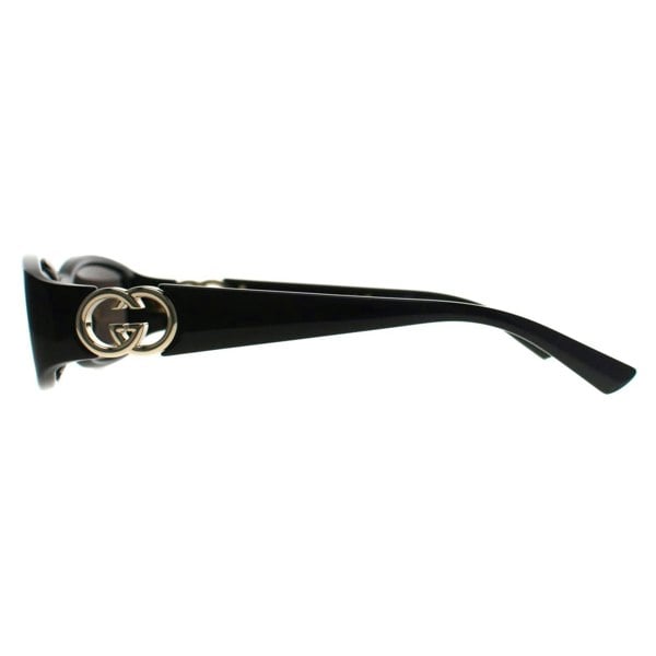 Gucci Sunglasses GG1661S 001 Black Gold Grey