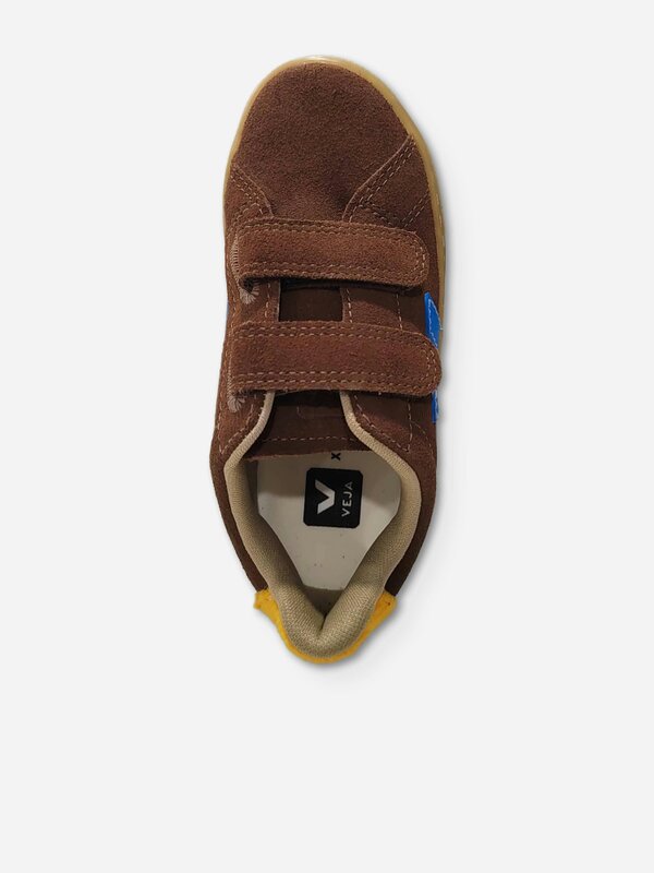 Veja Boys Suede Veja X Jelly Mallow Small Esplar Trainers in Brown