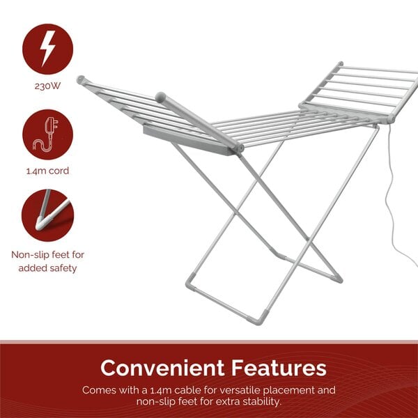 Rediffusion Winged Heated Clothes Airer