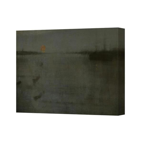 Benjamin Tate Design Large Dark Abstract Industrial Canvas Wall Art 3379 Home Decor