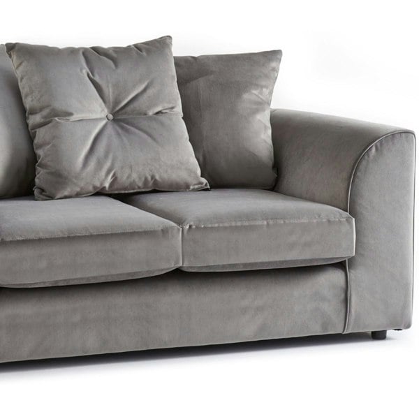 Fernando Plush Velvet Fabric Sofa Suite - 4