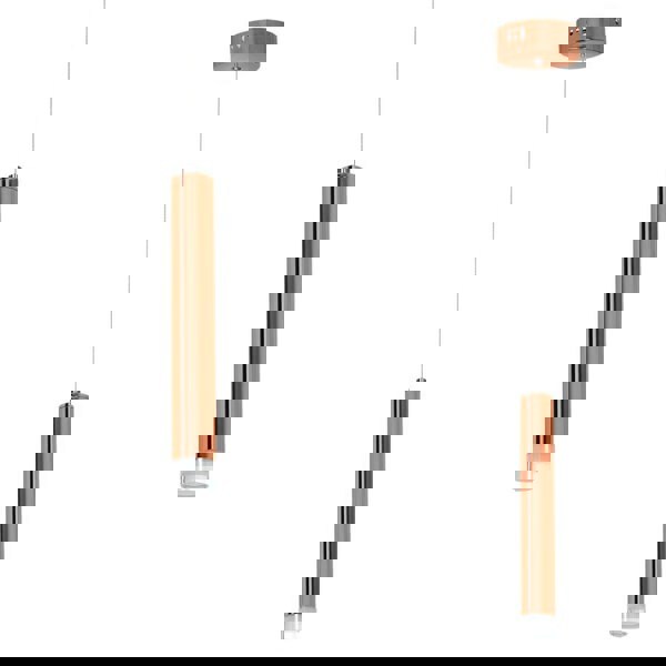 Milagro Copper Designer 5W LED Pendant Copper / Rose Gold Industrial Chic Cylindrical Shape