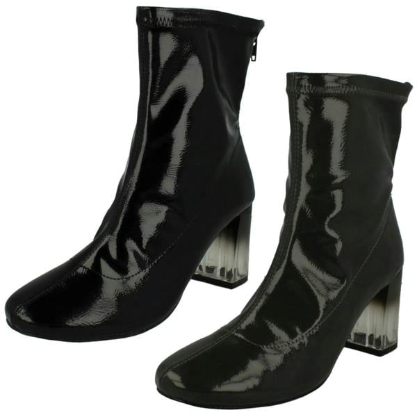 Spot On Ladies Spot On High Ankle Boots