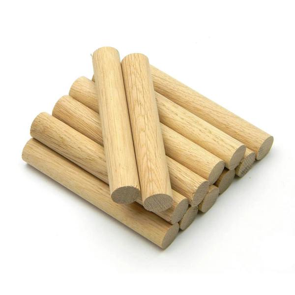16mm Oak Dowel 100mm Length - Pack of 12 Dowels