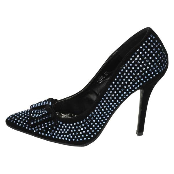 Anne Michelle Ladies Anne Michelle Diamante Bow Detail Party Shoes