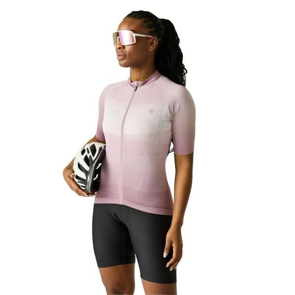 Dare 2B Womens/Ladies Lightning Gradient Print Half-Sleeved Cycling Jersey - Mauve Shadow - 