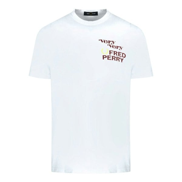 Fred Perry Very Very Logo M2679 129 T-Shirt - White