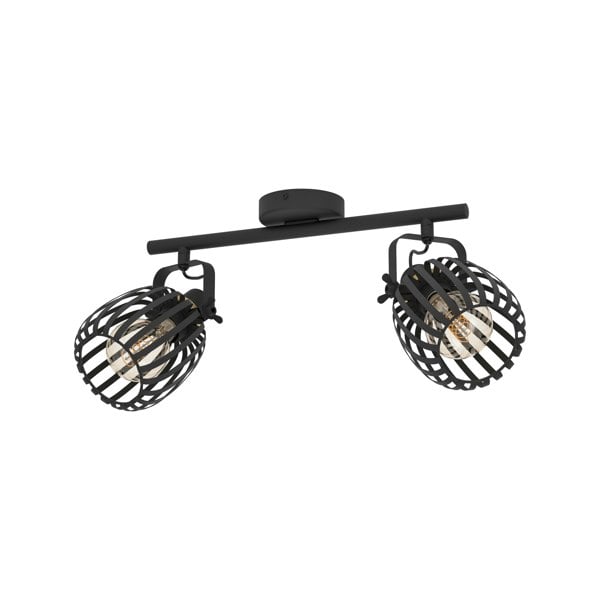 EGLO Girona Black Steel Modern 2-Light Spotlight