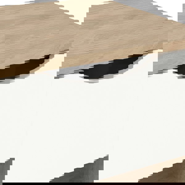 Furniture To Go Ikast Nightstand 1 Drawer in Jackson Hickory and White