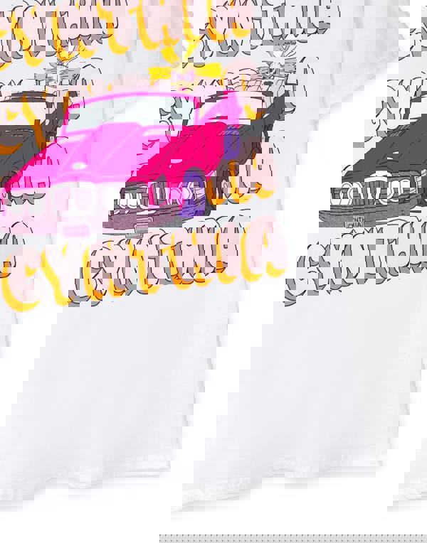 Rugrats Womens White Cynthia Car Short Sleeved T-Shirt