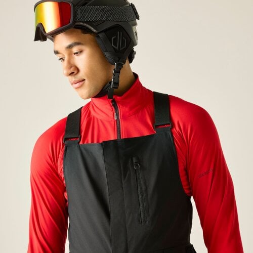 Dare 2B Mens Twin Tip Bibbed Ski Trousers - Black