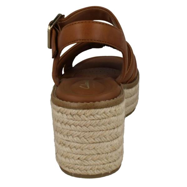 Clarks Ladies Clarks Platform Wedge Sandals Coledale Strap