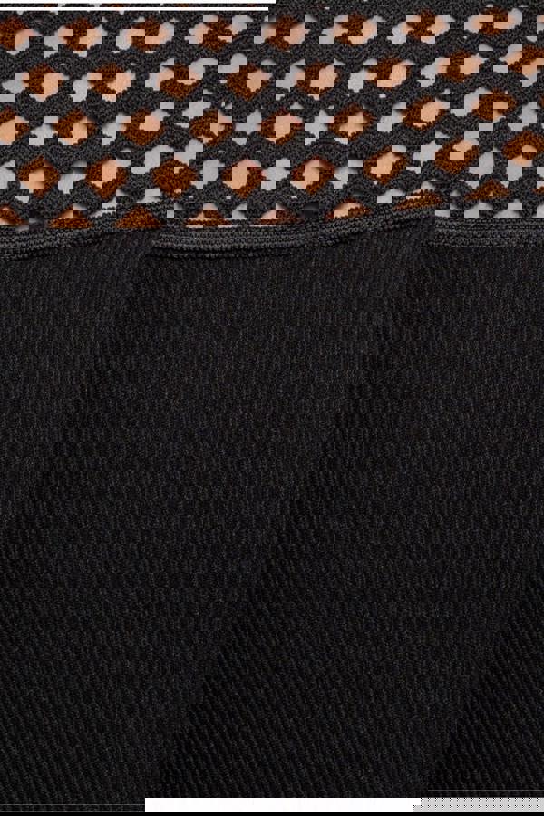 Off The Shoulder Ribbed Bodycon Maxi Dress - Black DR4370