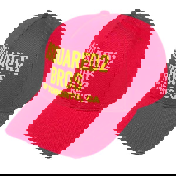 DSQUARED2 BCM0517 4065 Dsquared2 Bros Of Toronto Baseball Cap 4065 RED Hat One Size