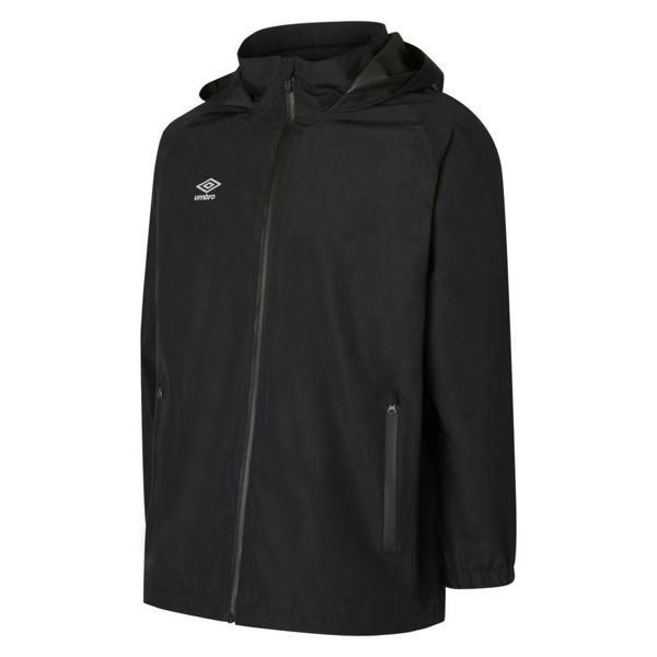 Umbro Mens Club Essential Waterproof Jacket - Black - 