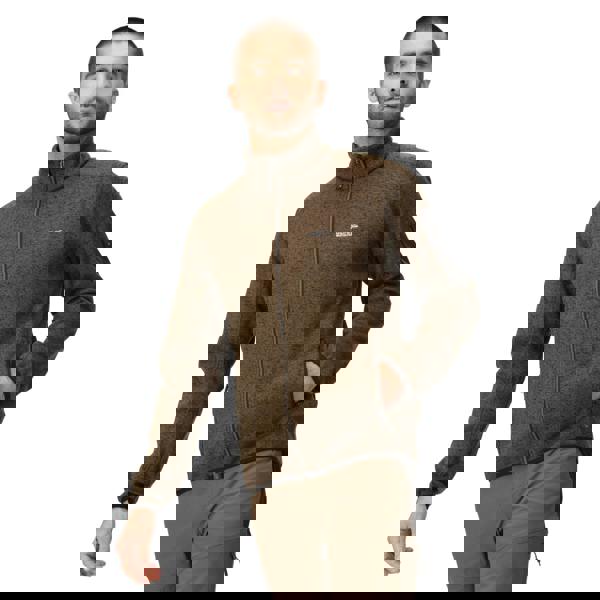 Regatta Mens Newhill Marl Full Zip Fleece Jacket - Crocodile - 