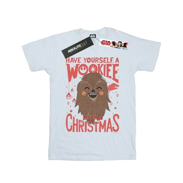 Star Wars Boys Wookiee Little Christmas T-Shirt - White