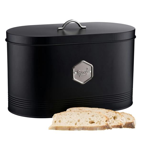 Cooks Professional Bread Bin | Black / Silver