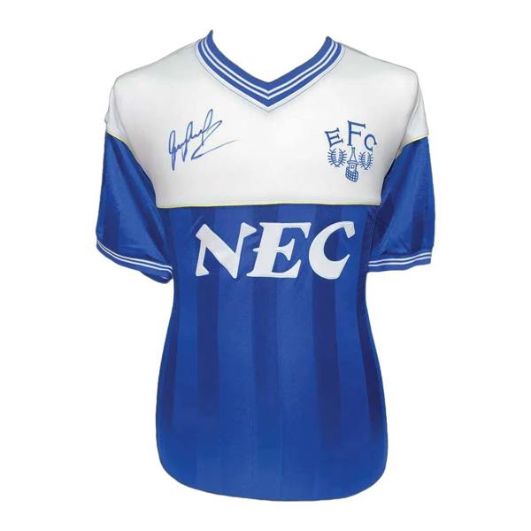 Unbranded Gary Lineker signed Everton 1986 shirt — Framed