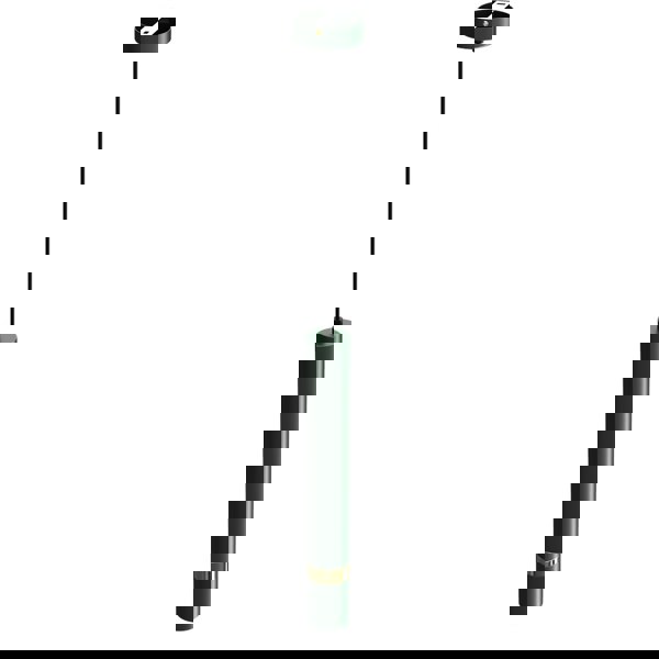 Milagro Joker Contemporary Pendant Lamp 1XGU10 Hand Made Cylindrical Style Light Finished in Green With Striking Gold Detail