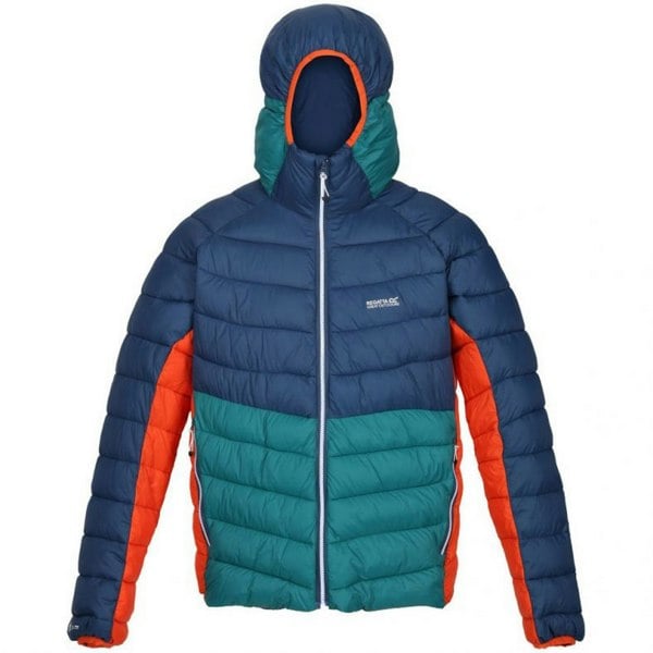 Regatta Mens Harrock Puffer Jacket - Admiral Blue/Pacific Green