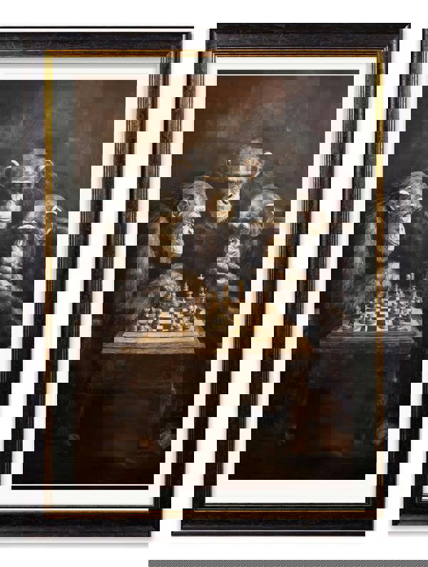 Exceptional Art The Chess-Playing Chimps - Oxford Frame