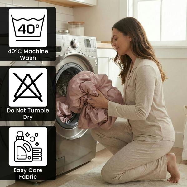 Smart Living 40cm Deep T300 Fitted Sheet Or Pillowcases - Blush Pink